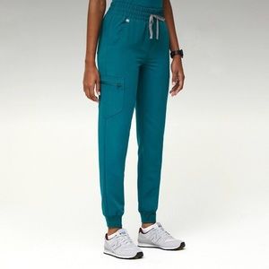 Figs Zamora OG High Waist Jogger Scrub Pant Limited Edition Pacific Blue Medium